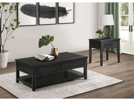 Concord Distressed Java End Table - Ornate Home