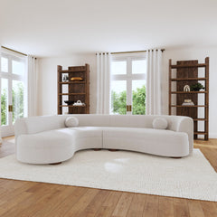 Concord Ivory 2 Piece Sectional - Ornate Home