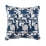 Concrit Blue 22x22 Pillow (Set of 2) - Ornate Home