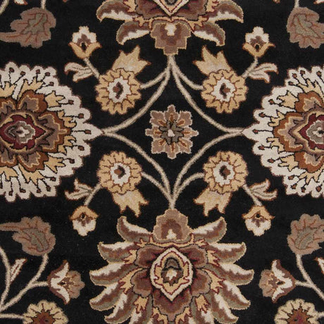 Conesus 1053 Hand Tufted Black Wool Rug - Ornate Home