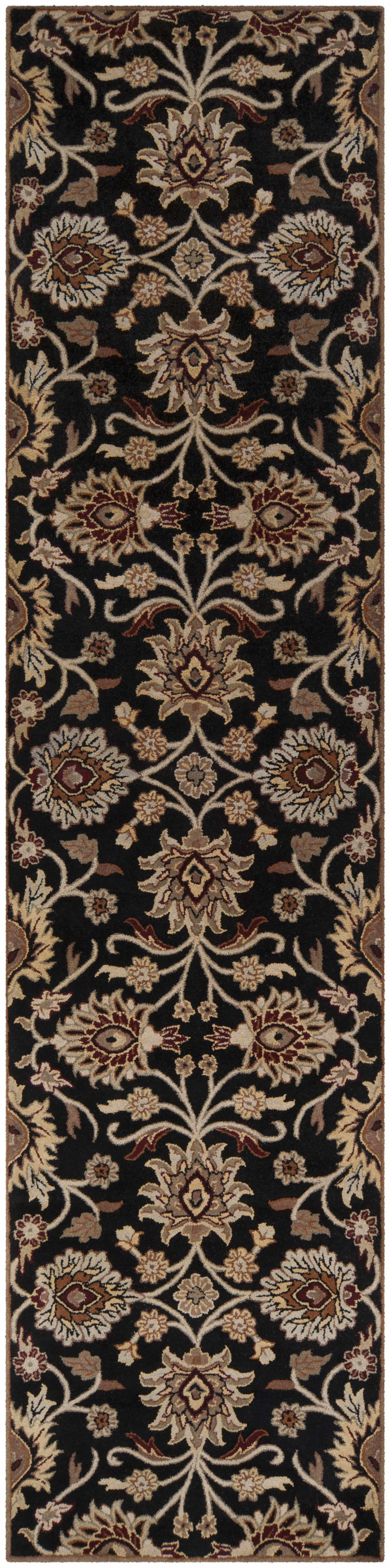 Conesus 1053 Hand Tufted Black Wool Rug - Ornate Home