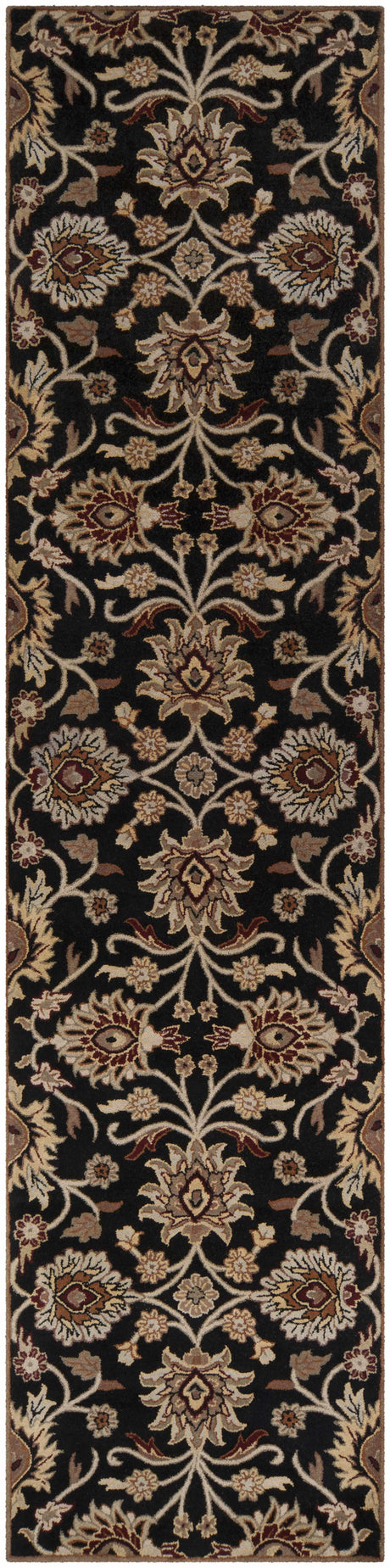 Conesus 1053 Hand Tufted Black Wool Rug - Ornate Home