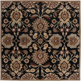 Conesus 1053 Hand Tufted Black Wool Rug - Ornate Home
