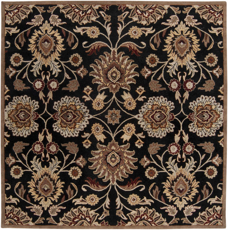 Conesus 1053 Hand Tufted Black Wool Rug - Ornate Home