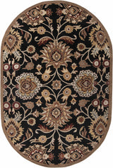 Conesus 1053 Hand Tufted Black Wool Rug - Ornate Home