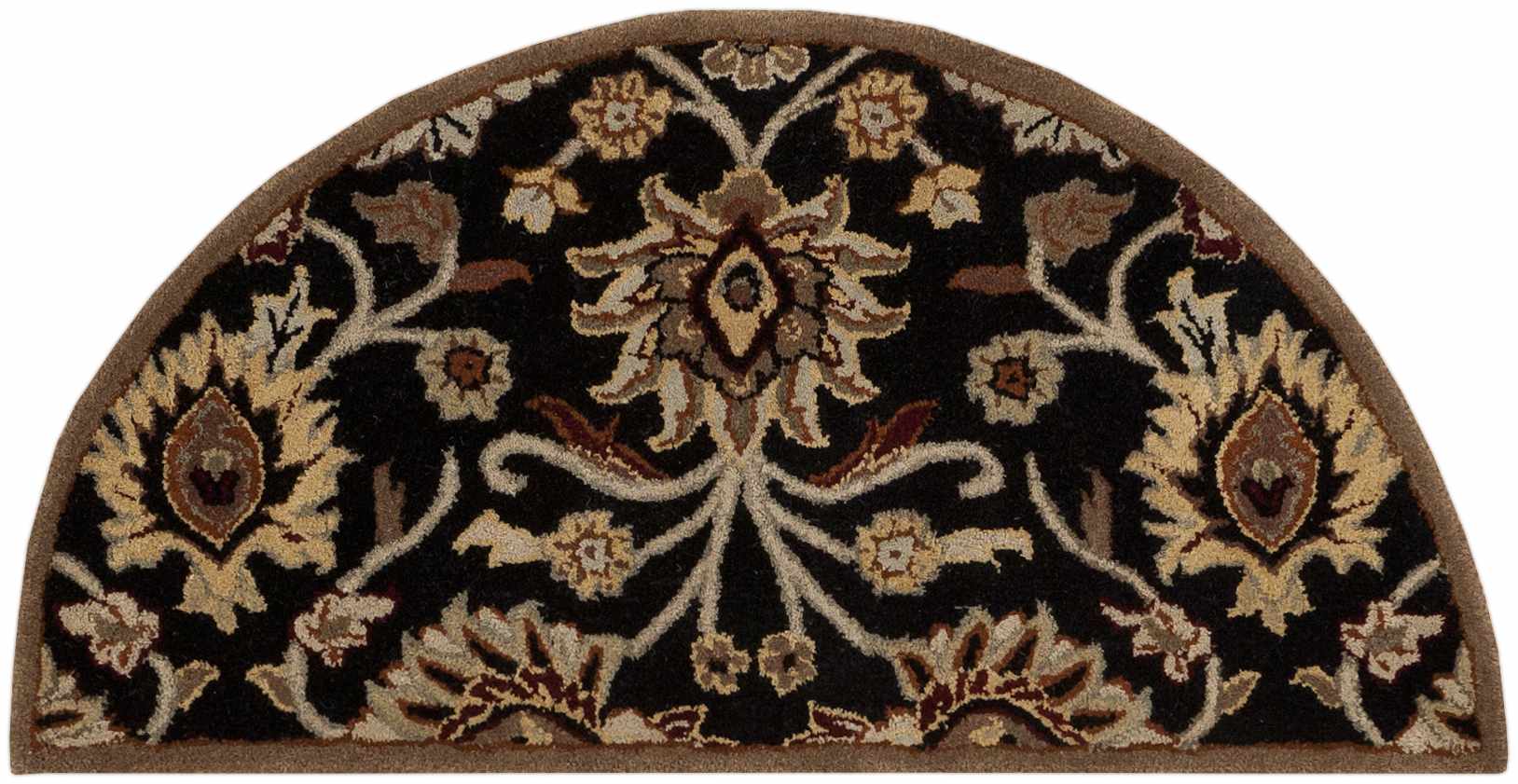 Conesus 1053 Hand Tufted Black Wool Rug - Ornate Home