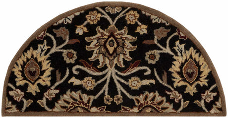 Conesus 1053 Hand Tufted Black Wool Rug - Ornate Home