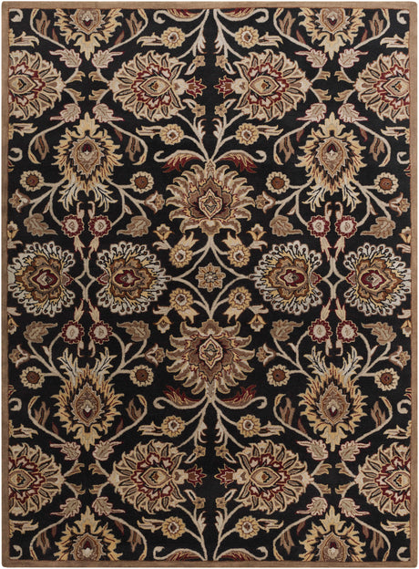 Conesus 1053 Hand Tufted Black Wool Rug - Ornate Home
