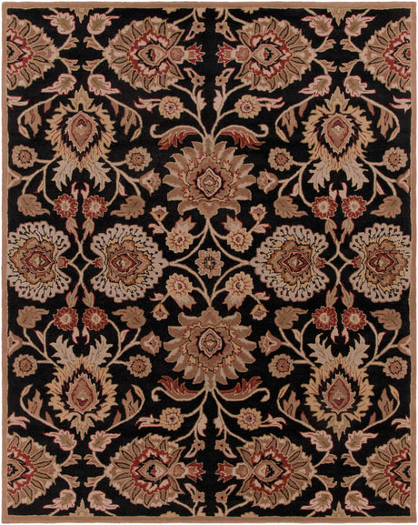 Conesus 1053 Hand Tufted Black Wool Rug - Ornate Home