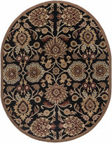 Conesus 1053 Hand Tufted Black Wool Rug - Ornate Home