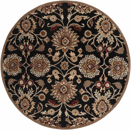 Conesus 1053 Hand Tufted Black Wool Rug - Ornate Home