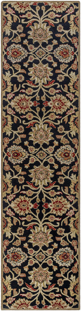 Conesus 1053 Hand Tufted Black Wool Rug - Ornate Home
