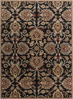 Conesus 1053 Hand Tufted Black Wool Rug - Ornate Home
