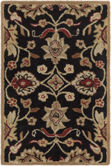 Conesus 1053 Hand Tufted Black Wool Rug - Ornate Home