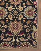 Conesus 1053 Hand Tufted Black Wool Rug - Ornate Home