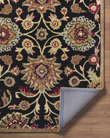Conesus 1053 Hand Tufted Black Wool Rug - Ornate Home