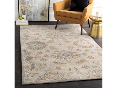 Conesus 1192 Hand Tufted Ivory&Taupe Wool Rug - Ornate Home