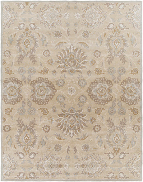 Conesus 1192 Hand Tufted Ivory&Taupe Wool Rug - Ornate Home