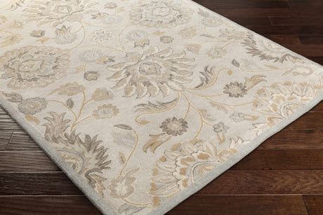 Conesus 1192 Hand Tufted Ivory&Taupe Wool Rug - Ornate Home