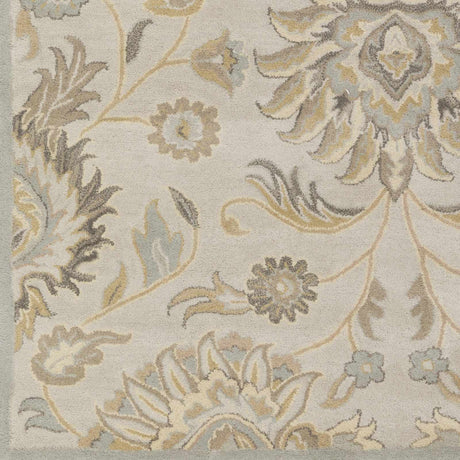 Conesus 1192 Hand Tufted Ivory&Taupe Wool Rug - Ornate Home