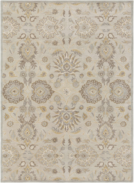 Conesus 1192 Hand Tufted Ivory&Taupe Wool Rug - Ornate Home