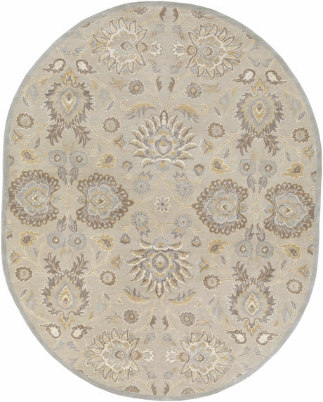 Conesus 1192 Hand Tufted Ivory&Taupe Wool Rug - Ornate Home