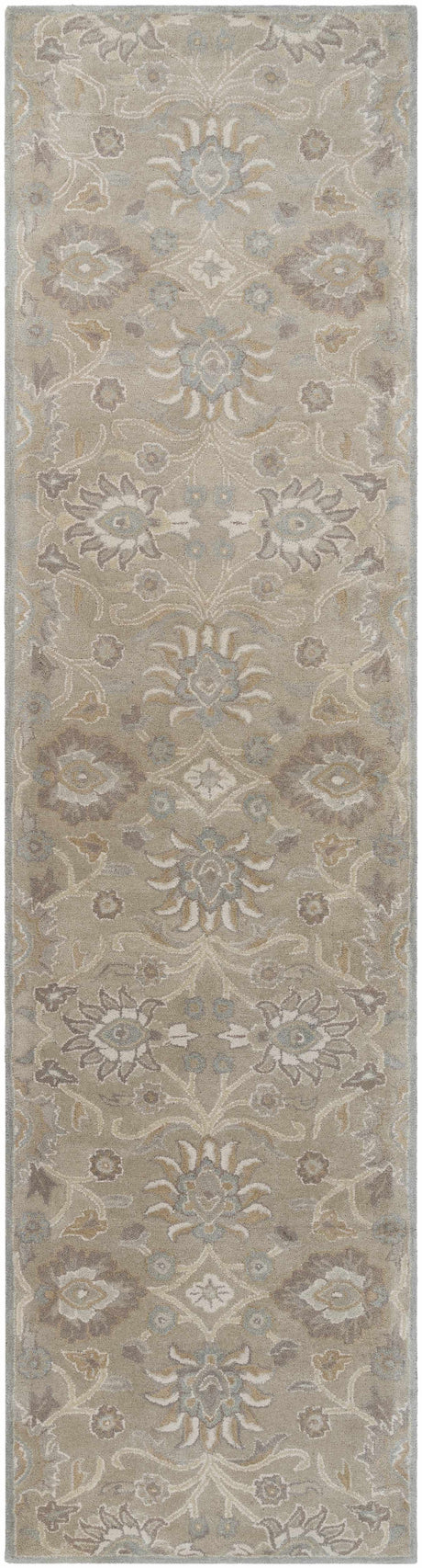 Conesus 1192 Hand Tufted Ivory&Taupe Wool Rug - Ornate Home