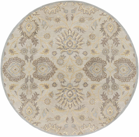 Conesus 1192 Hand Tufted Ivory&Taupe Wool Rug - Ornate Home