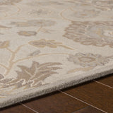 Conesus 1192 Hand Tufted Ivory&Taupe Wool Rug - Ornate Home