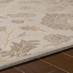Conesus 1192 Hand Tufted Ivory&Taupe Wool Rug - Ornate Home