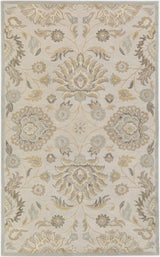 Conesus 1192 Hand Tufted Ivory&Taupe Wool Rug - Ornate Home