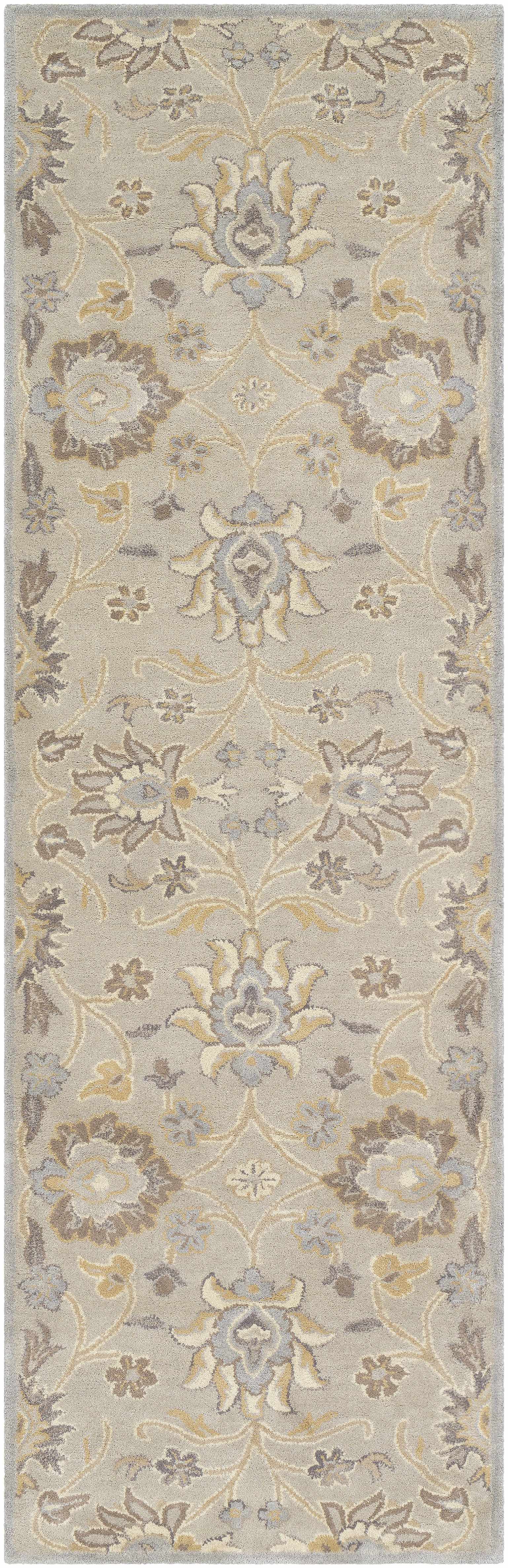 Conesus 1192 Hand Tufted Ivory&Taupe Wool Rug - Ornate Home