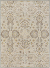 Conesus 1192 Hand Tufted Ivory&Taupe Wool Rug - Ornate Home
