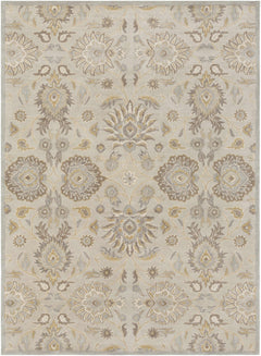 Conesus 1192 Hand Tufted Ivory&Taupe Wool Rug - Ornate Home