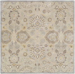 Conesus 1192 Hand Tufted Ivory&Taupe Wool Rug - Ornate Home