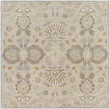 Conesus 1192 Hand Tufted Ivory&Taupe Wool Rug - Ornate Home