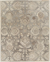 Conesus 1195 Hand Tufted Ivory & Taupe Wool Rug - Ornate Home