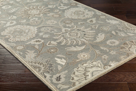 Conesus 1195 Hand Tufted Ivory & Taupe Wool Rug - Ornate Home