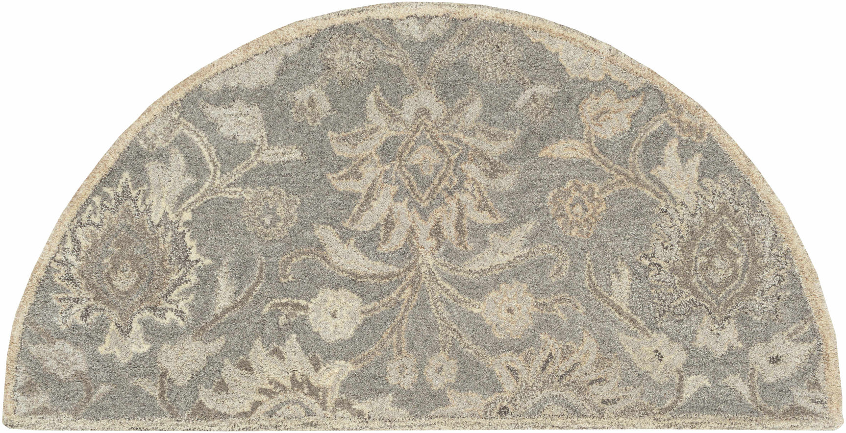 Conesus 1195 Hand Tufted Ivory & Taupe Wool Rug - Ornate Home
