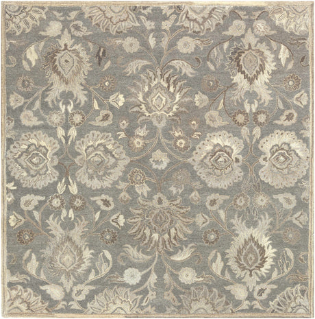 Conesus 1195 Hand Tufted Ivory & Taupe Wool Rug - Ornate Home