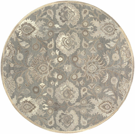 Conesus 1195 Hand Tufted Ivory & Taupe Wool Rug - Ornate Home