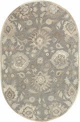 Conesus 1195 Hand Tufted Ivory & Taupe Wool Rug - Ornate Home