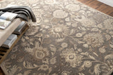 Conesus 1195 Hand Tufted Ivory & Taupe Wool Rug - Ornate Home
