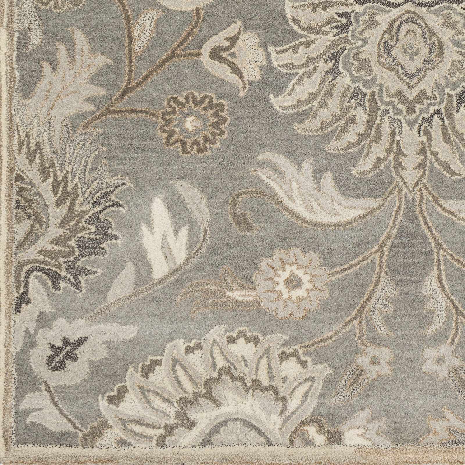 Conesus 1195 Hand Tufted Ivory & Taupe Wool Rug - Ornate Home