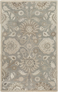 Conesus 1195 Hand Tufted Ivory & Taupe Wool Rug - Ornate Home