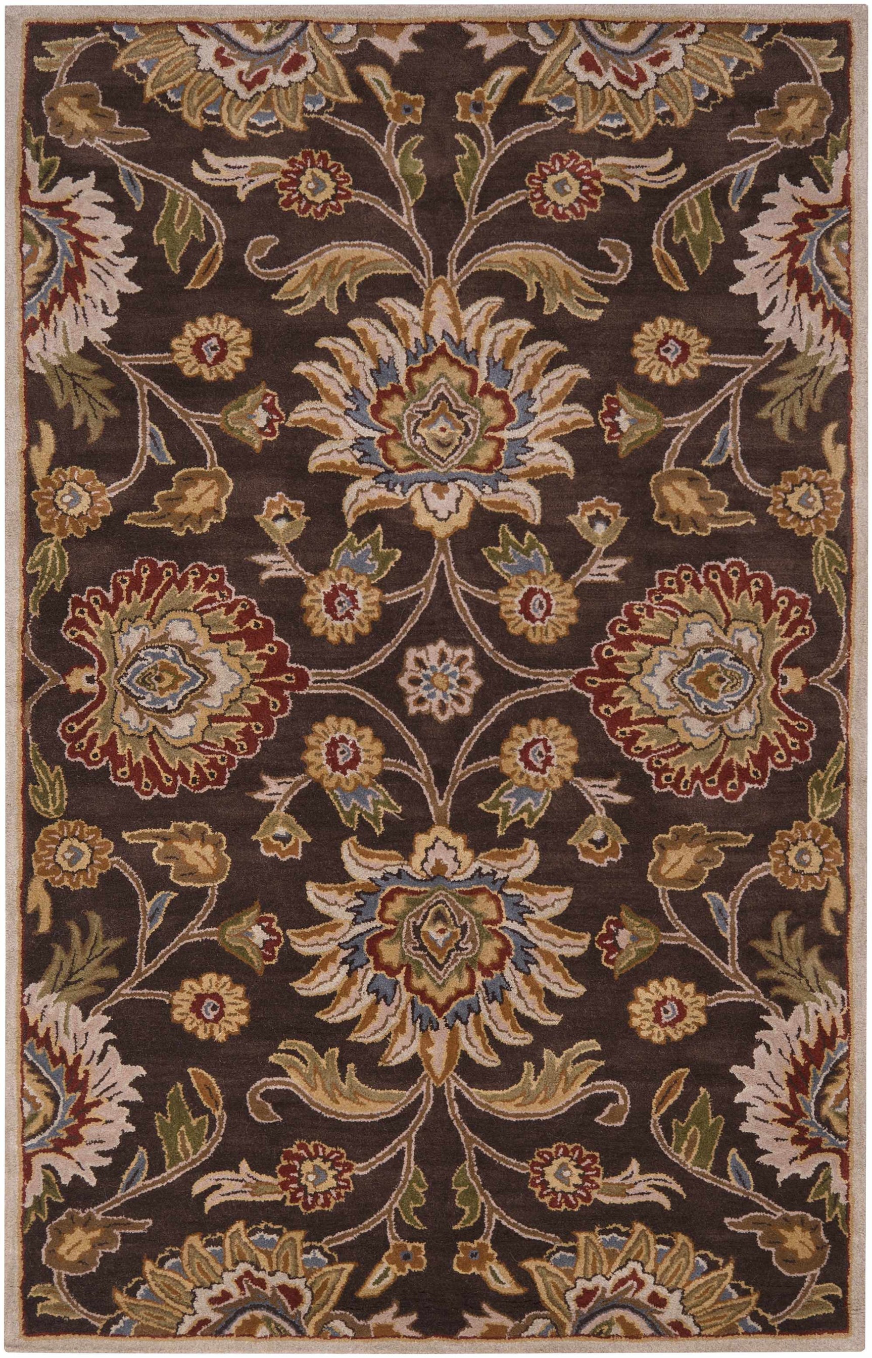 Conesus Hand Tufted Brown 1051 Area Rug - Ornate Home