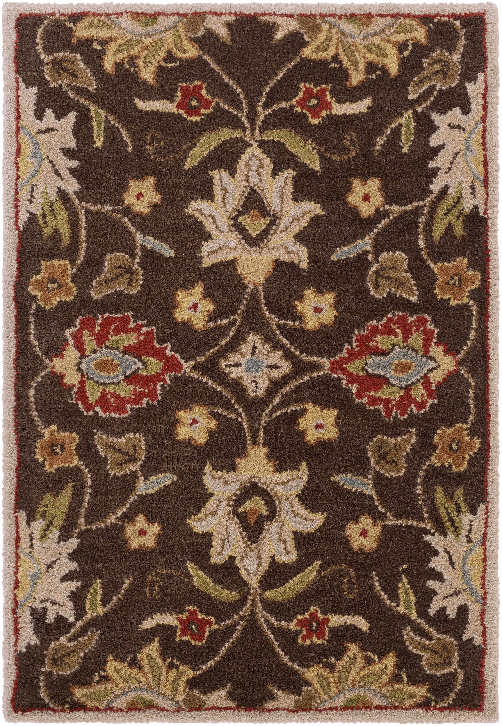 Conesus Hand Tufted Brown 1051 Area Rug - Ornate Home
