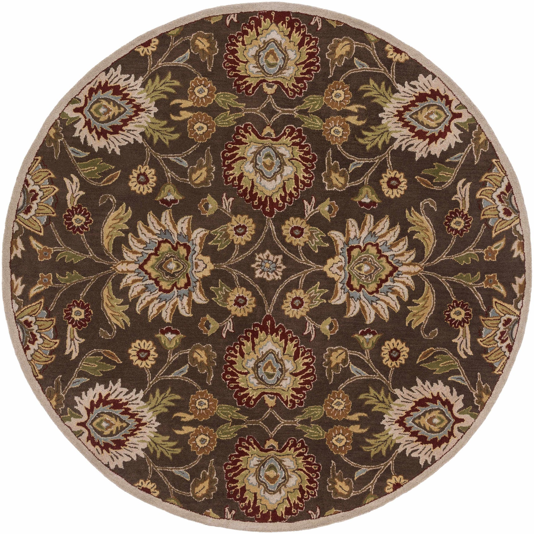 Conesus Hand Tufted Brown 1051 Area Rug - Ornate Home