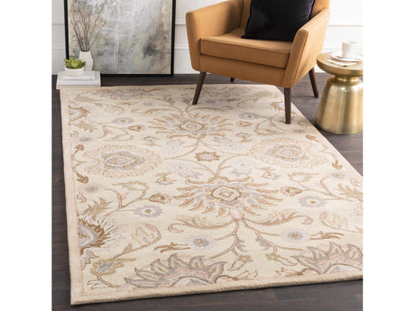 Conesus Hand Tufted Ivory 1109 Wool Rug - Ornate Home