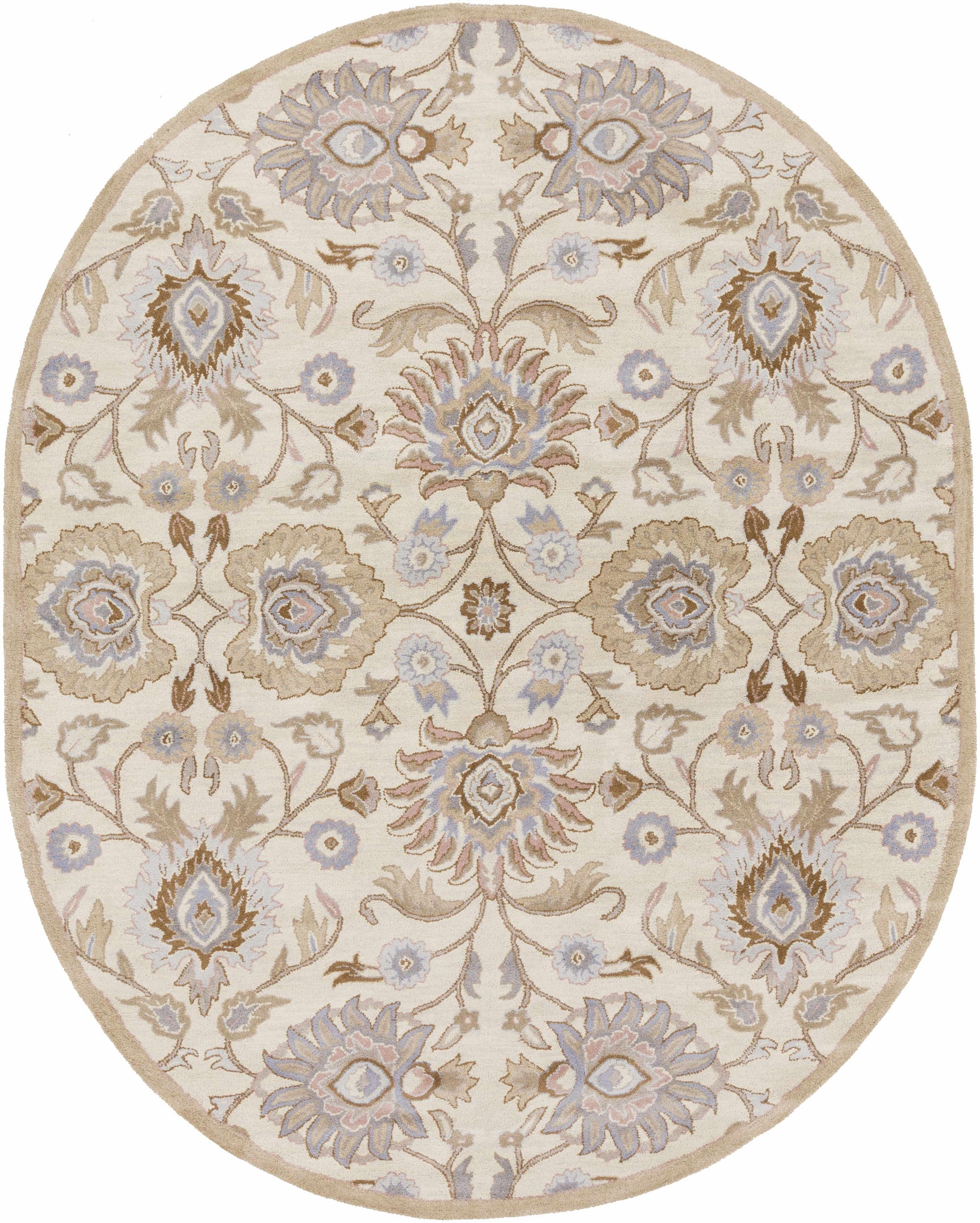 Conesus Hand Tufted Ivory 1109 Wool Rug - Ornate Home